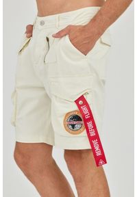 Aeronautica Militare - AERONAUTICA MILITARE Beżowe męskie shorty Crew Chief, Rozmiar 50. Kolor: beżowy