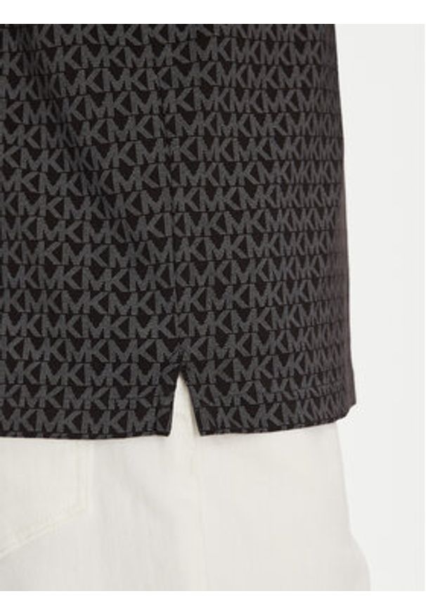 Michael Kors Polo CS550V85KS Czarny Regular Fit. Typ kołnierza: polo. Kolor: czarny. Materiał: bawełna
