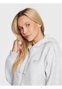 Adidas - adidas Bluza Loungewear HL9140 Szary Relaxed Fit. Kolor: szary. Materiał: bawełna #2