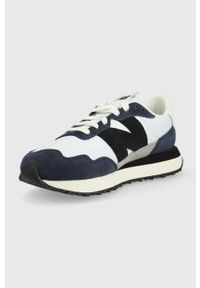 New Balance sneakersy zamszowe MS237RA kolor granatowy. Nosek buta: okrągły. Zapięcie: sznurówki. Kolor: niebieski. Materiał: zamsz #2