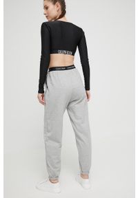 Calvin Klein Underwear spodnie bawełniane lounge kolor szary melanżowe. Kolor: szary. Materiał: bawełna. Wzór: melanż #3
