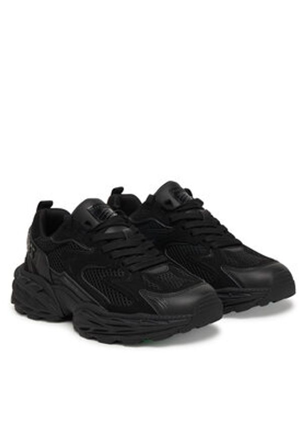 Plein Sport Sneakersy SAFS USC0931 STE003N Czarny. Kolor: czarny. Materiał: materiał