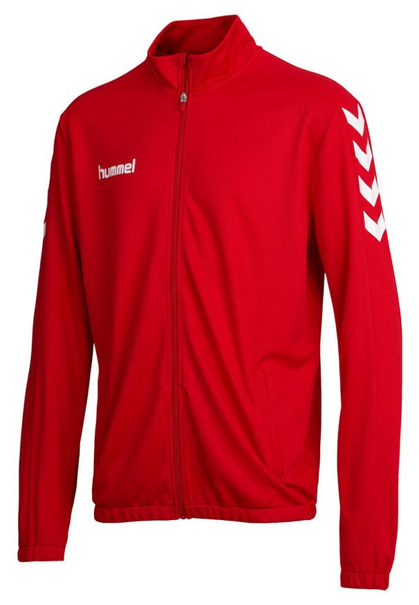 Bluza piłkarska dla dzieci Hummel Core Kids Poly Jacket. Kolor: czerwony. Sport: piłka nożna