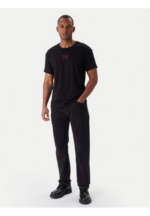 Hugo T-Shirt Laze 50525236 Czarny Regular Fit. Kolor: czarny