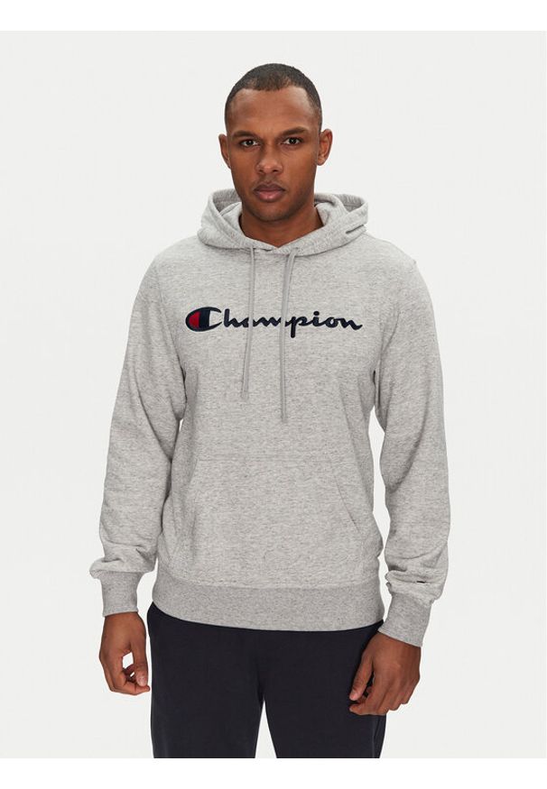 Champion Bluza 220726 Szary Slim Fit. Kolor: szary. Materiał: syntetyk