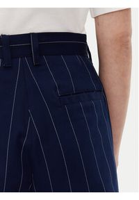 Adidas - adidas Spodnie materiałowe Pinstripe JJ3482 Granatowy Regular Fit. Kolor: niebieski. Materiał: syntetyk, bawełna #4