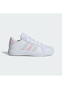 Adidas - Buty Grand Court Lifestyle Tennis Lace-Up. Kolor: wielokolorowy, różowy, zielony, biały. Materiał: materiał