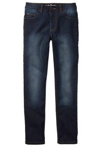 bonprix - Dżinsy Slim Fit, mid waist. Kolor: niebieski