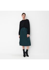 Mohito - Butelkowa plisowana spódnica midi - Turkusowy. Kolor: turkusowy