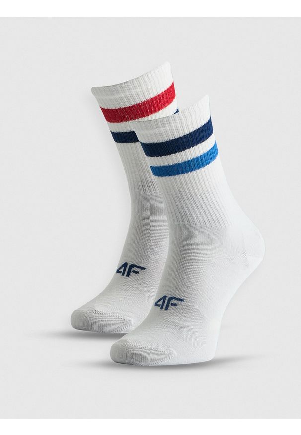 4f - 4F Skarpetki długie (2-pack) chłopięce - multikolor 38-40. Kolor: wielokolorowy. Materiał: dzianina, bawełna, materiał