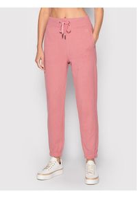 Weekend Max Mara Spodnie dresowe Ululato 57860429 Różowy Relaxed Fit. Kolor: różowy. Materiał: bawełna, dresówka
