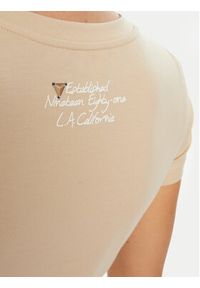 Guess T-Shirt W5RI22 J1314 Écru Regular Fit. Materiał: bawełna #5