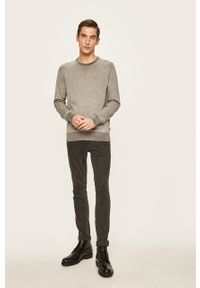 Calvin Klein - Sweter. Okazja: na co dzień. Kolor: szary. Materiał: dzianina. Styl: casual #4