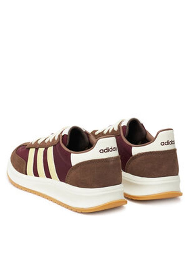 Adidas - adidas Sneakersy RUN 70s 2.0 JQ9589 Bordowy. Kolor: czerwony. Materiał: materiał. Sport: bieganie