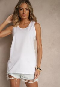 Renee - Biała Basicowa Koszulka z Bawełny Zirevina. Okazja: na co dzień. Kolor: biały. Materiał: bawełna. Styl: klasyczny, casual #4