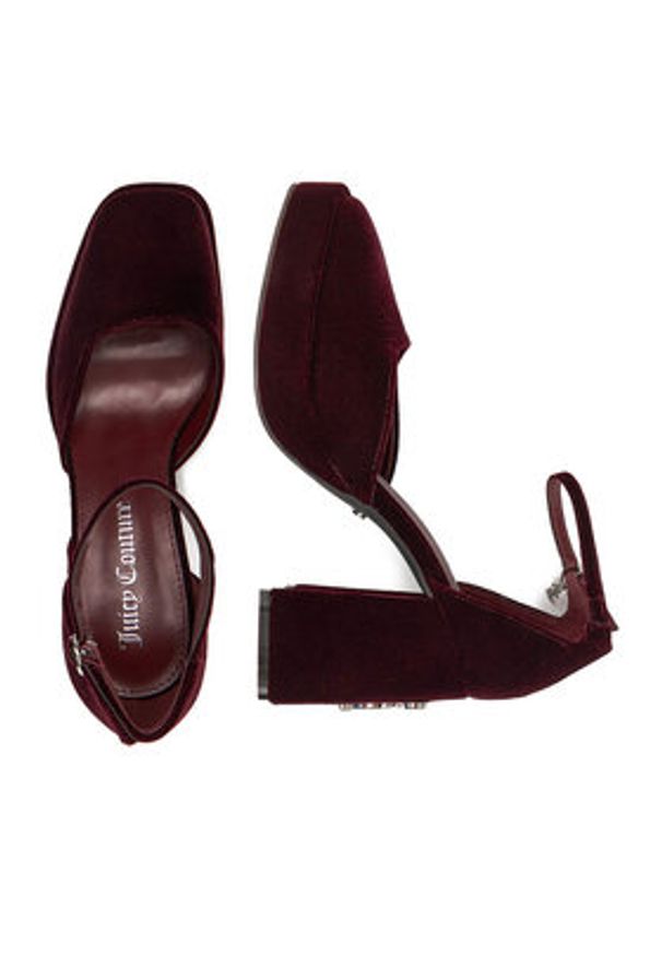 Juicy Couture Czółenka EO-W2SH59501A Bordowy. Kolor: czerwony. Materiał: materiał