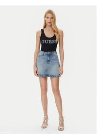 Guess Top W5GP29 KA0H1 Czarny Regular Fit. Kolor: czarny. Materiał: bawełna #4