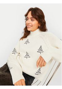JJXX Golf Hollie 12266675 Écru Regular Fit. Typ kołnierza: golf. Materiał: syntetyk #8