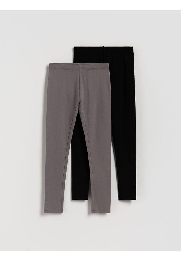 Reserved - Bawełniane legginsy 2 pack - wielobarwny. Materiał: bawełna