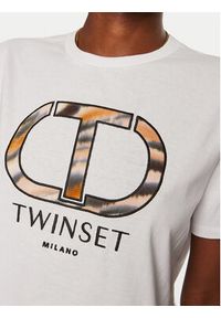 TwinSet - TWINSET T-Shirt 242TP2523 Biały Regular Fit. Kolor: biały. Materiał: bawełna #4