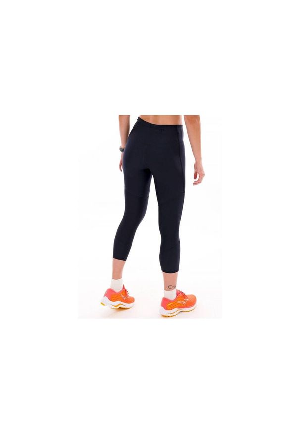 Damskie legginsy 3/4 Mizuno Impulse Core. Kolor: czarny. Sport: bieganie
