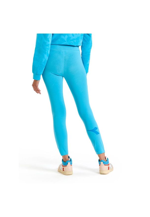Diadora - Legginsy damskie DIADORA L. LEGGINGS MANIFESTO. Kolor: niebieski. Sport: turystyka piesza