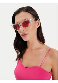 Vans Okulary przeciwsłoneczne Shelby Sunglasses VN000GN0WHT1 Biały. Kolor: biały