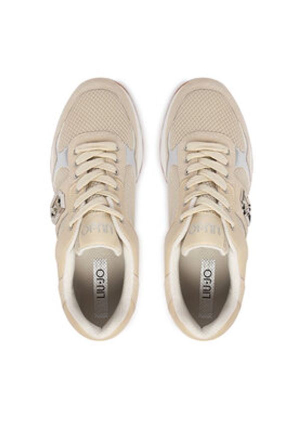 Liu Jo Sneakersy Amazing 43 Bis BA6031 PX027 Beżowy. Kolor: beżowy. Materiał: skóra, zamsz
