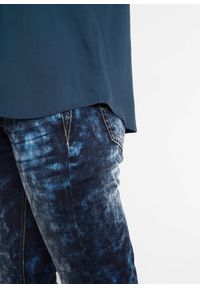 bonprix - Bluzka z wiskozy, krótki rękaw. Typ kołnierza: dekolt w serek. Kolor: niebieski. Materiał: wiskoza. Długość rękawa: krótki rękaw. Długość: krótkie #3