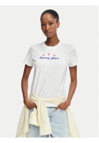 Tommy Jeans T-Shirt DW0DW23481 Biały Regular Fit. Kolor: biały. Materiał: bawełna #2