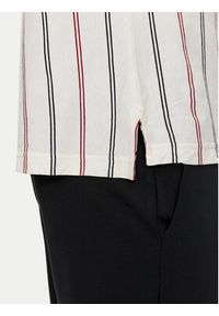 TOMMY HILFIGER - Tommy Hilfiger Polo Vertical MW0MW35627 Beżowy Regular Fit. Typ kołnierza: polo. Kolor: beżowy. Materiał: bawełna