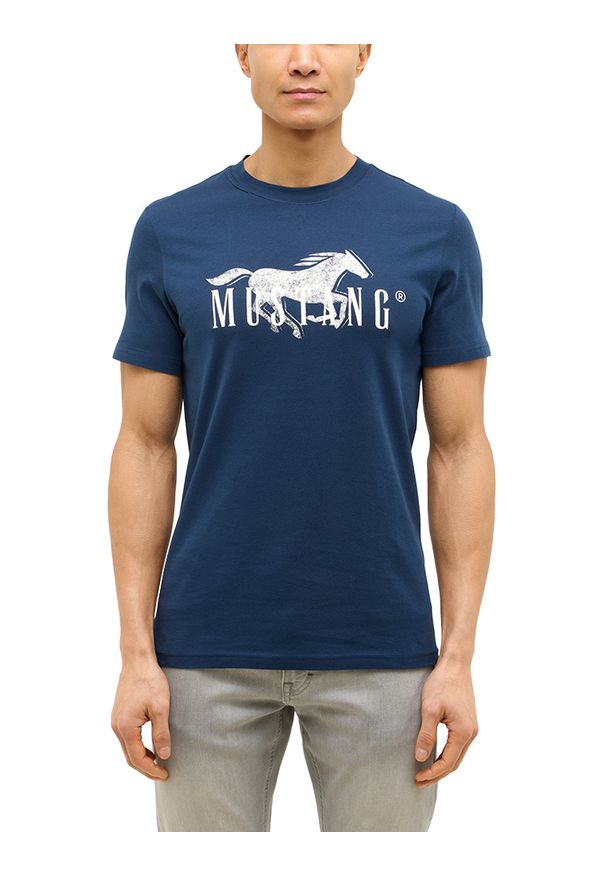 Męski T-Shirt Mustang Style Austin Dress Blues 1016492 5334