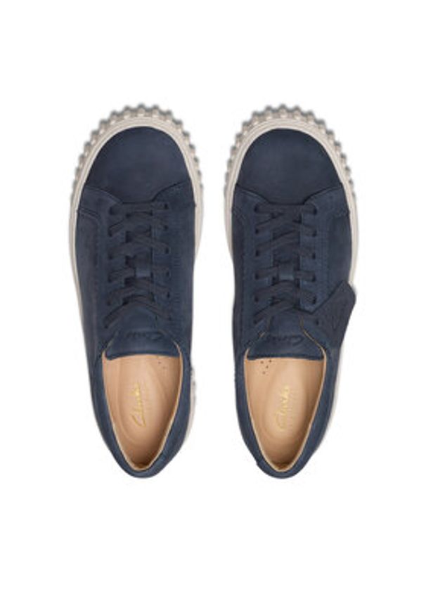 Clarks Sneakersy Mayhill Walk 26181210 Granatowy. Kolor: niebieski. Materiał: skóra, nubuk