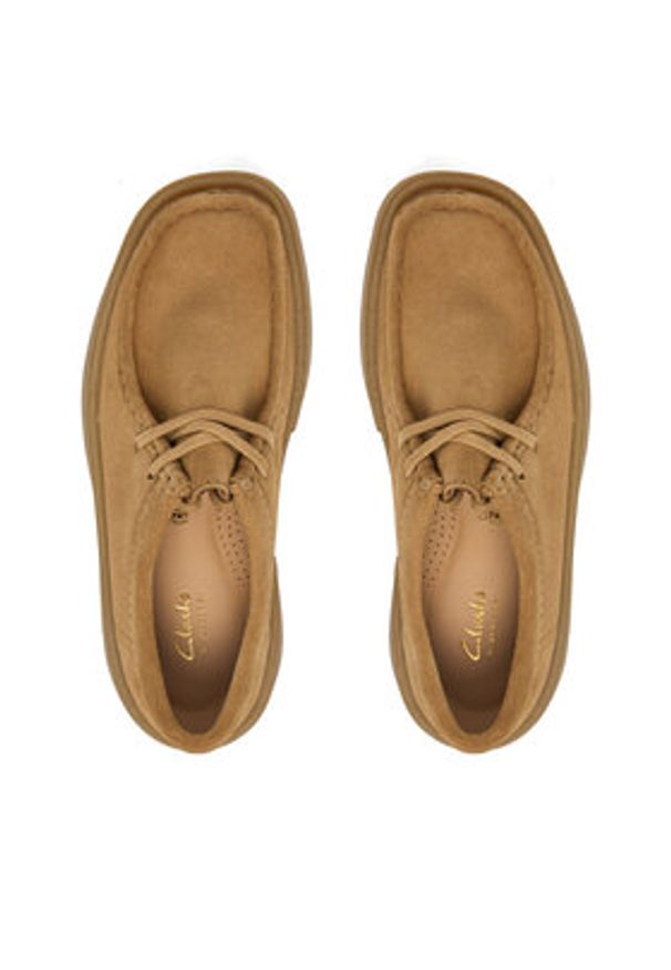 Clarks Półbuty Torview W 26184946 Brązowy. Kolor: brązowy. Materiał: zamsz, skóra