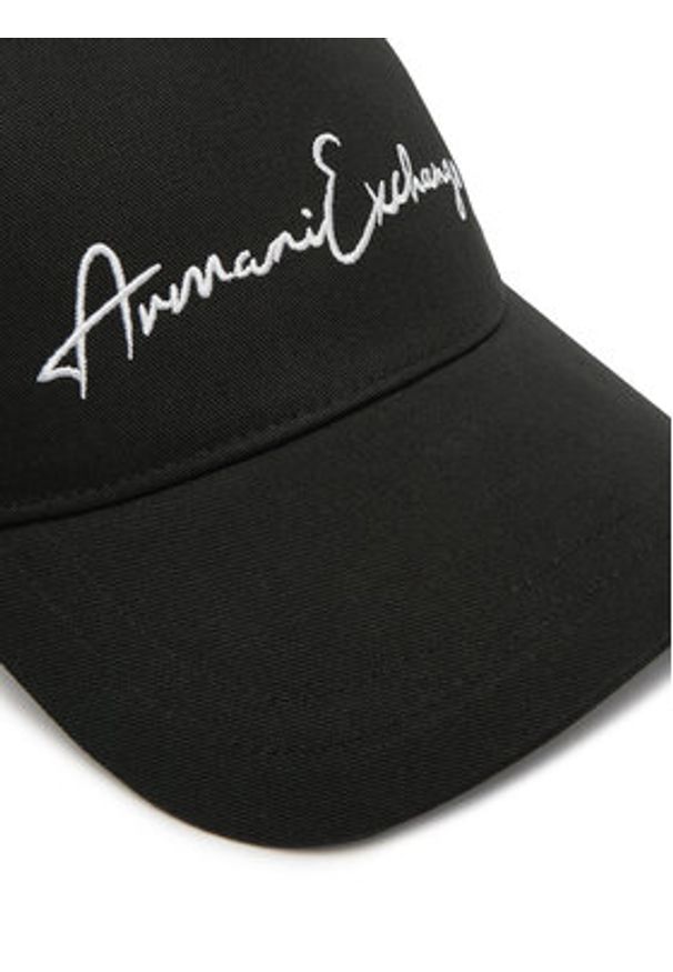 Armani Exchange Czapka z daszkiem 954224 CC516 UB001 Czarny. Kolor: czarny. Materiał: bawełna