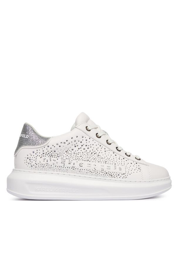 Karl Lagerfeld - KARL LAGERFELD Sneakersy Kapri KL62556 Biały. Kolor: biały. Materiał: skóra