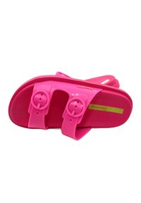 Klapki dla dzieci rekreacyjne Ipanema 26855 AG019 Dark Pink różowe. Okazja: na plażę. Kolor: różowy. Materiał: materiał, syntetyk, guma. Wzór: paski. Styl: wakacyjny #6