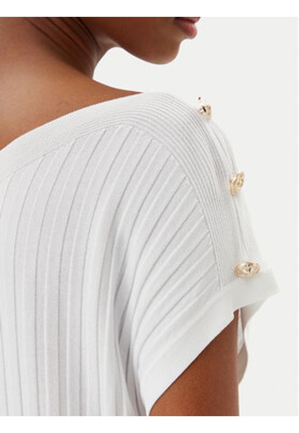 MET Bluzka M10 242MG Biały Regular Fit. Kolor: biały. Materiał: syntetyk