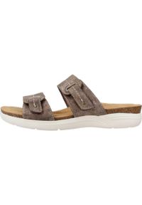 Clarks - Sandały CLARKS APRIL DUSK Brąz. Kolor: brązowy, zielony, wielokolorowy. Materiał: tkanina. Sezon: lato