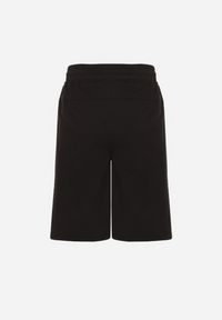 Born2be - Czarne Klasyczne Dresowe Szorty z Bawełną Liraneve. Okazja: na co dzień, na spacer. Kolor: czarny. Materiał: dresówka, bawełna. Styl: klasyczny