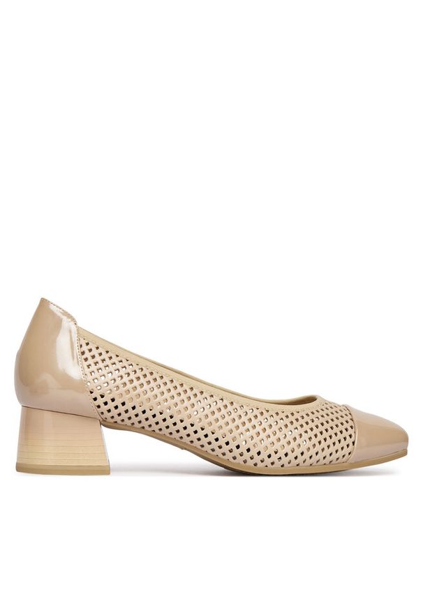 Czółenka Caprice. Kolor: beżowy