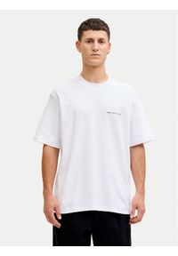 Jack & Jones T-Shirt Owen S 12292397 Biały Relaxed Fit. Kolor: biały. Materiał: bawełna #1