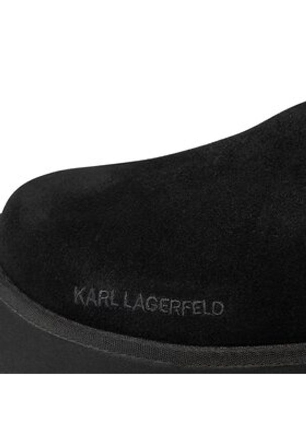 Karl Lagerfeld - KARL LAGERFELD Śniegowce KL48552 Czarny. Kolor: czarny. Materiał: materiał