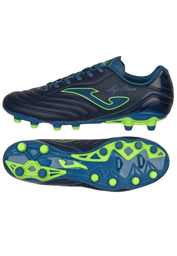 Buty piłkarskie Joma Aguila 2403 Fg M AGUW2403FG niebieskie. Zapięcie: sznurówki. Kolor: niebieski. Materiał: syntetyk, guma. Sport: piłka nożna