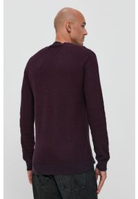 PRODUKT by Jack & Jones - Produkt by Jack & Jones Sweter męski kolor fioletowy. Okazja: na co dzień. Kolor: fioletowy. Materiał: dzianina. Długość rękawa: długi rękaw. Długość: długie. Wzór: ze splotem. Styl: casual #2