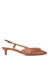 Guess Sandały FLPJSY SAT05 Różowy. Kolor: różowy. Materiał: skóra