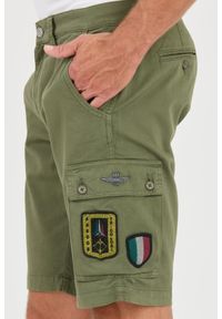 Aeronautica Militare - AERONAUTICA MILITARE Zielone męskie bermudy Frecce Tricolori, Rozmiar XXL. Kolor: zielony #2