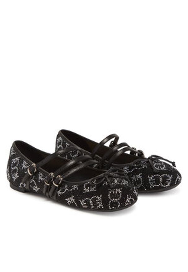 Pinko - PINKO Baleriny Gioia 10 SD0299 E025 Czarny. Kolor: czarny. Materiał: materiał