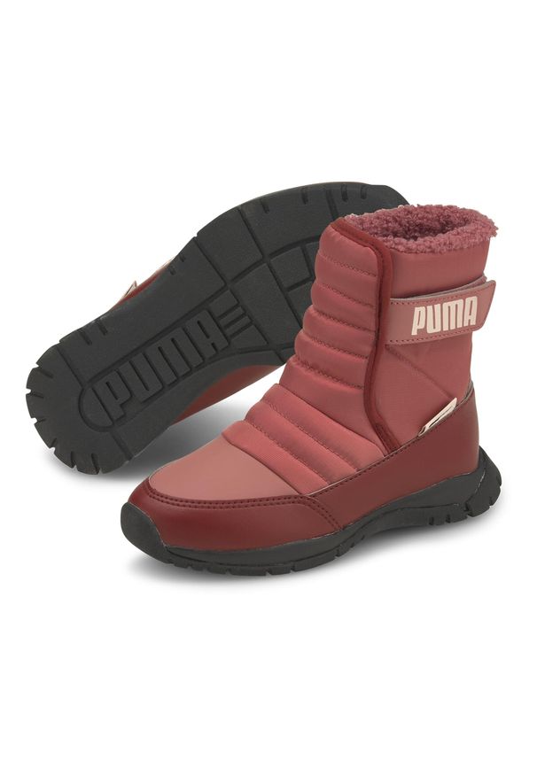 Śniegowce dziewczynki Puma NIEVE WTR AC PS. Kolor: czerwony. Sezon: zima