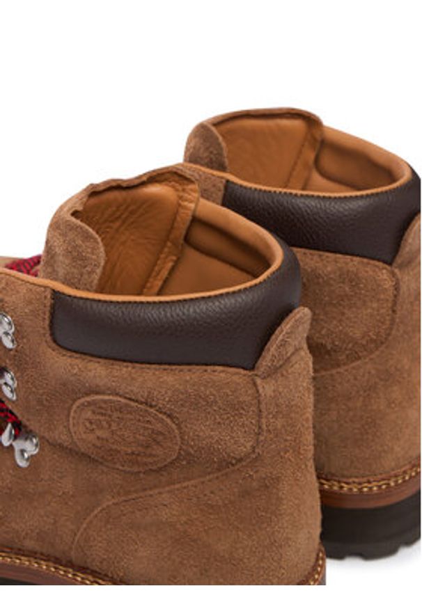 Polo Ralph Lauren Trapery Polo Alpine 812974118001 Brązowy. Kolor: brązowy. Materiał: skóra, zamsz